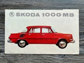 Originální prospekt Škoda 1000MB - Mototechna