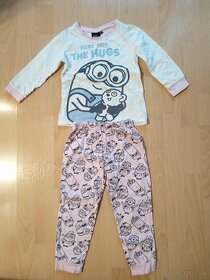 Dievčenské dlhé pyžamo -Mimoni (92/98)