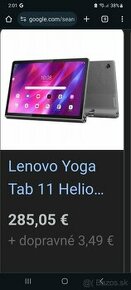 Lenovo Yoga Tab 11  v top stave,obal