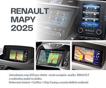 Navigacia Renault mapa 2025 SD /USB aktualizácia