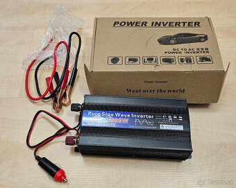 Menič napätia, invertor 12V na 220V, 500 - 1000 W, sinus