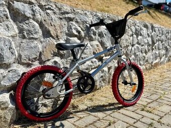 Detský bicykel BMX Wipe 500 16" sivý