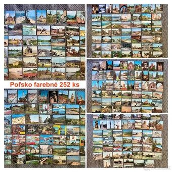 Retro pohľadnice socializmus Poľsko - 252 kusov