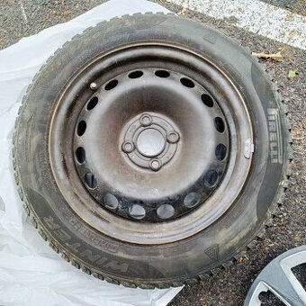 Plechove disky Renaul Dacia R15 + Zimne pneumatiky 185/60 R1