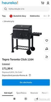 Záhradný gril na uhlie