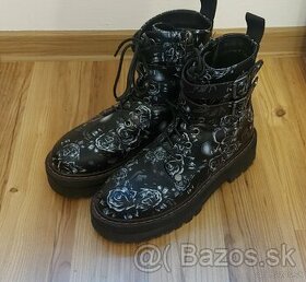 Čižmy goth/punk/metal (Black Premium) - 1