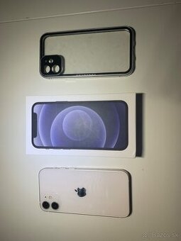 iPhone 12 mini 128 GB – biela – 100 % batéria, originál, kom