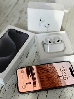 IPhone 15 PRO+ZDARMa Airpods 3.generacie