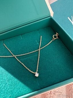 Pravý diamantový zlatý náhrdelník s certifikátom YES