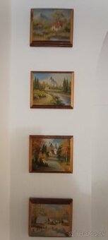 Obrázky-olejomaľba na dreve