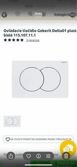 Ovládacie tlačidlo Geberit Delta 01 -1ks