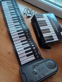 Rolovacie elektronické piano s klávesnicou, silikónové