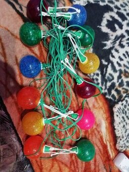 Stare vianočne svetielka zlatokov gule