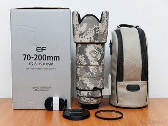 Canon EF 70-200mm f/2.8L IS II USM + UV filter + Lens Coat
