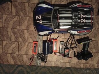 Himoto Mega Mayhem Brushless RC RTR modrá 1:8