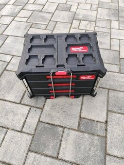 MILWAUKEE PACKOUT™ Box na náradie s 3 zásuvkami