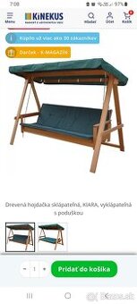 Predám zahradnu hojdačku,zahradna hojdačka,drevená hojdačka