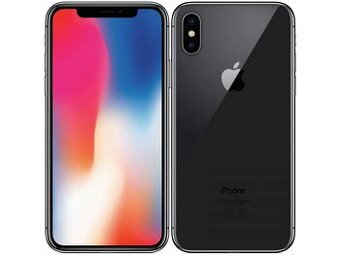 iPhone X 256GB Cierny 100% zdravie