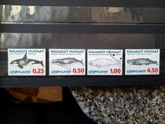 Poštové známky č.386 - Grónsko - veľryby