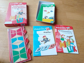 Rámik - miniLÜK červený a 3 zošity s úlohami