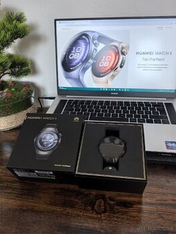 Huawei Watch 5 LTE E-sim 46mm Zafír Sklo