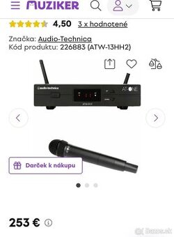 Predam kvalitny novy bezdrot mikrofon