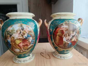 Starožitné porcelánové vázy Victoria Czecho-Slovakia