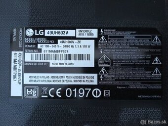 Rozpredam TV LG 49UH603V
