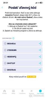 Radosť O2 – 50 % zľava na program (kód)