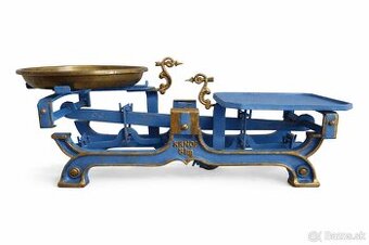 Staré mechanické váhy značky KAMOR - do sbierky, dekoracia