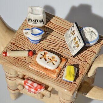 Porcelánový čajník - Pečenie