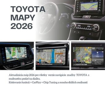 Aktualizácia navigacie Toyota mapy 2026 NEW