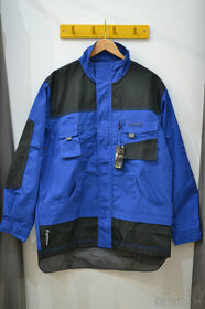 modrá montérková bunda na zips XL