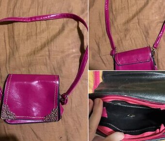 Ruzova crossbody kabelka