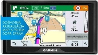 Navigácia GPS GARMIN NUVI 66 s mapou pre rok 2025.