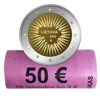 Pamätna 2€ minca Litva 2025 v UNC kvalite