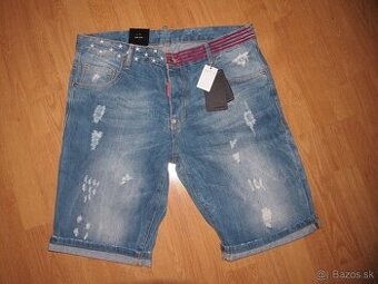 dsquared2 pánske rifľové kraťasy