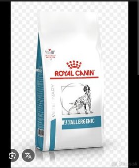 Granule Royal Canin annalergenic 8kg.