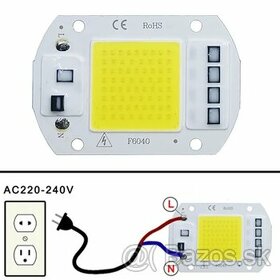 COB LED čip 230V AC