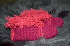 Dievčenské papučky 100% bavlna Hand made