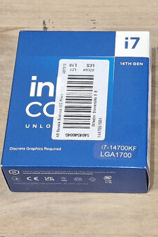 Procesor Intel Core i7-14700KF, nerozbalené, záruka