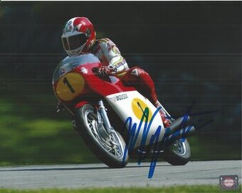 Giacomo Agostini - foto s podpisem, COA + hologram