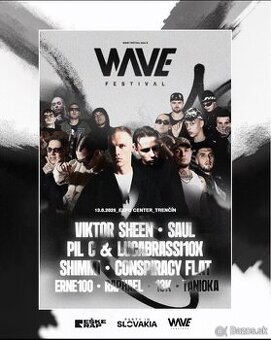 Lístky na wave festival Trenčín 13.6.2025