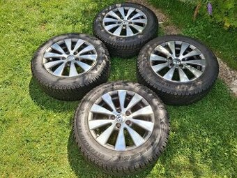 16" ALU 5x112 orig VW a iné +zimne 215/60 r16 8mm,