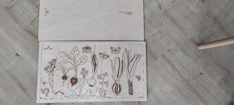 Koreňová zelenina - drevené edukačné puzzle