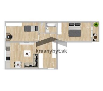 KRÁSNY BYT V TOP LOKALITE - STARÝ RUŽINOV