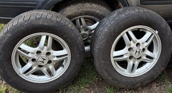 Hliníkové disky 5x114,3 r15 + nove gumy 205/70 - 1