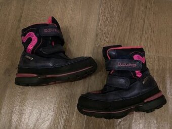 Dievcenske zimne ddstep čižmy nepremokavé