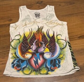 ed hardy christian audigier crop top