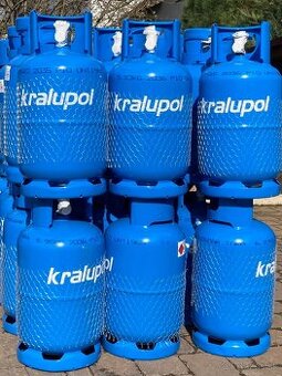 Predám NAPLNENÉ plynové fľaše propan-butan  5 kg